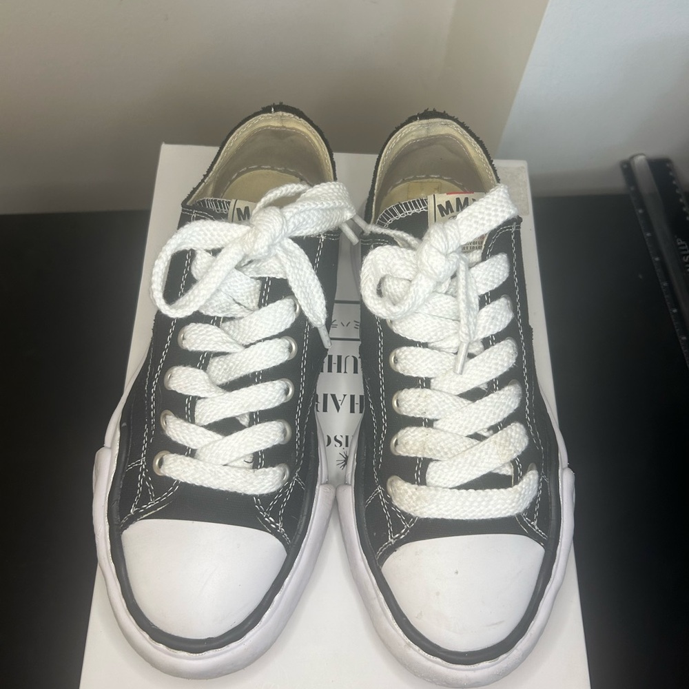 Miharayasuhiro Black and White Athletic Shoes